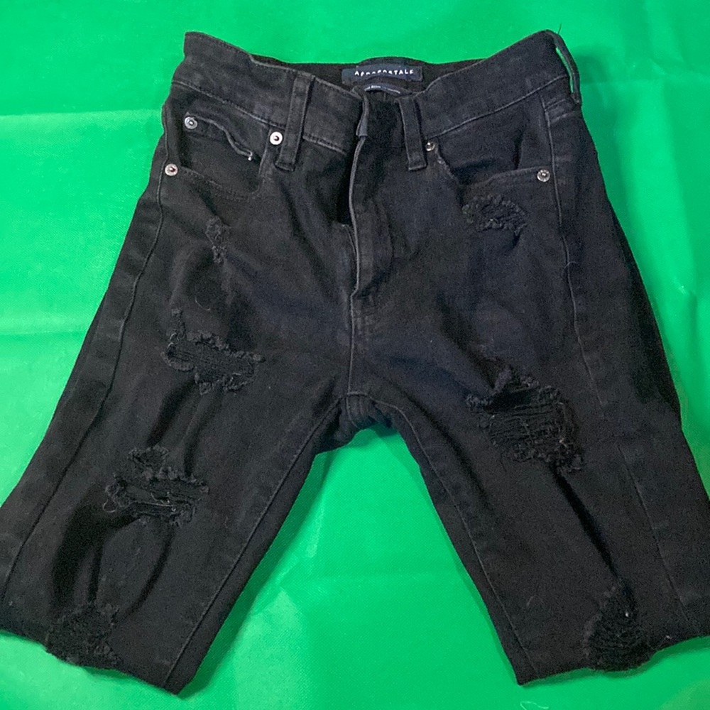 Aeropostale ripped high rise jeggings